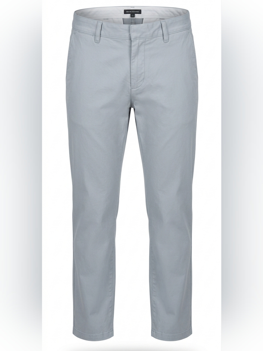 Armani Exchange Gray Cotton Lightweight Chinos